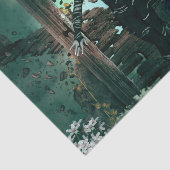 De donkere fee in de nacht tissuepapier (Detail)