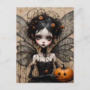 De donkere Halloween fee Briefkaart