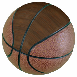 De donkere Houten Korrel van het Bamboe van de Basketbal