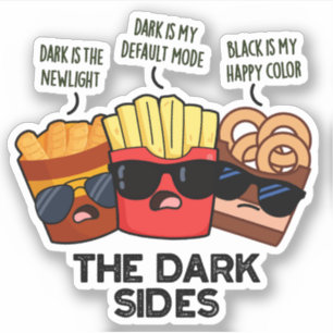 De Donkere Kanten Grappig Fastfood Grap Sticker