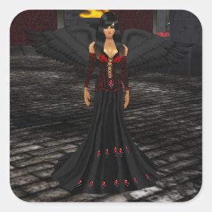 De donkere Stickers van de Engel