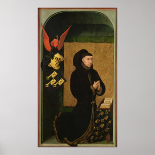 De donor, kanselier Nicholas Rolin Poster
