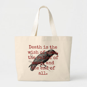 De dood is de wens van sommigen - de doodstraf grote tote bag