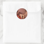 De dood van Caesar Ronde Sticker (Tas)