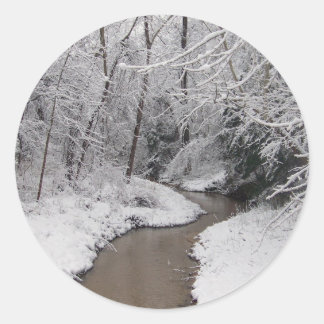 De dood van de winter ronde sticker