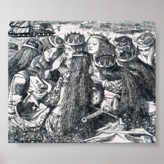 De dood van koning Arthur Poster (Voorkant)