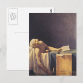 De dood van Marat Briefkaart (Voorkant / Achterkant)