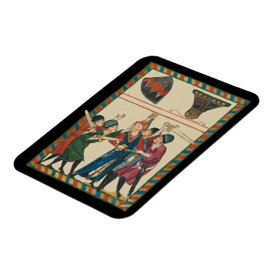 De dood van Reinmar von Brennenberg Magneet (Linkerzijde)