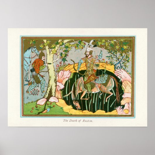 De dood van Rostam Poster (Voorkant)