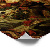 De dood van Sardanapalus door Delacroix - Poster (Hoek)