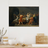 De dood van Socrates, 1787 Poster (Keuken)