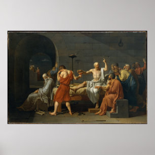 De dood van Socrates, 1787 Poster