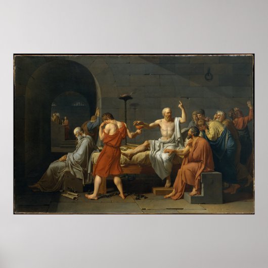 De dood van Socrates, 1787 Poster (Voorkant)