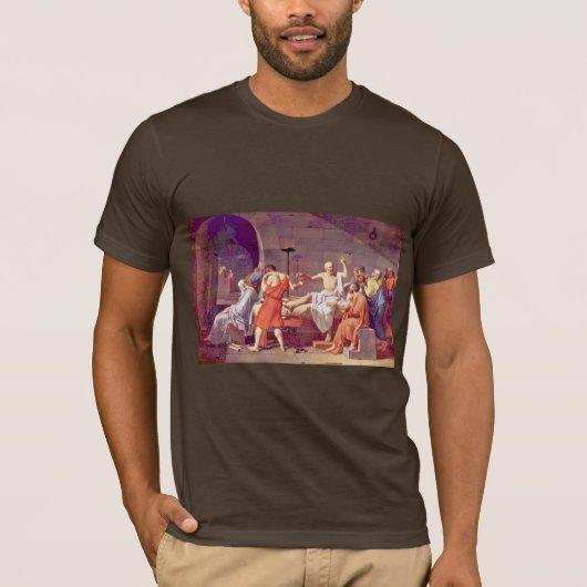 De dood van SOCRATES door David Jacques-Louis (bes T-shirt (Voorkant)