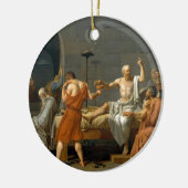 De dood van Socrates door Jacques-Louis David Keramisch Ornament (Links)