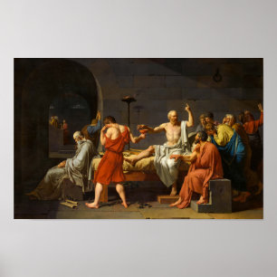 De dood van Socrates, La Mort de Socrate, 1787 Poster