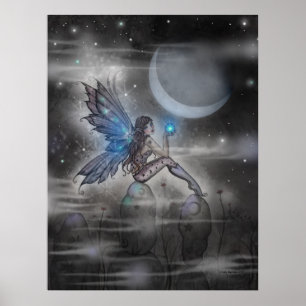 De Doodler Mystical Fairy Poster Print