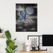 De Doodler Mystical Fairy Poster Print (Thuiskantoor)