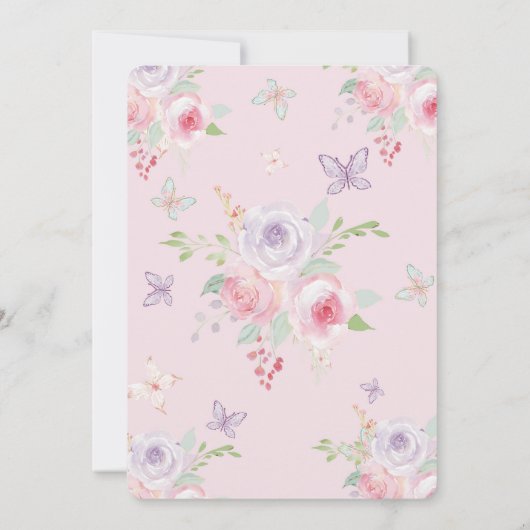 De Doop en de Eerste Verjaardag uitnodiging van on (Achterkant)