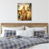 De doop van Christus door Johannes de Doper Canvas Afdruk (Insitu (Slaapkamer))