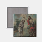 De doop van Christus door Nicolás Enríquez Magneet (Voorkant / Achterkant)