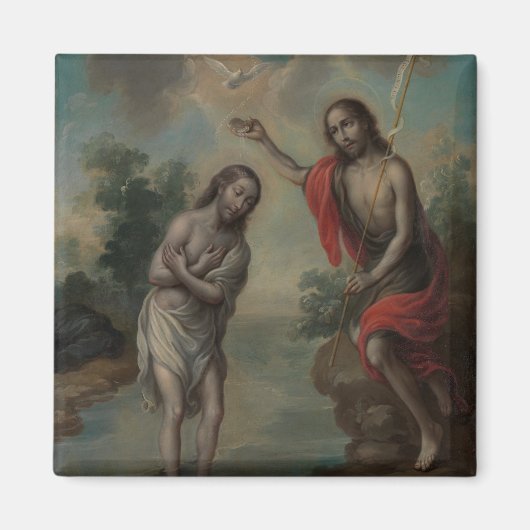 De doop van Christus door Nicolás Enríquez Magneet (Voorkant)