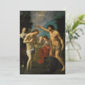 "De doop van Christus" kunst aangepaste uitnodigin Kaart (Staand voorkant)