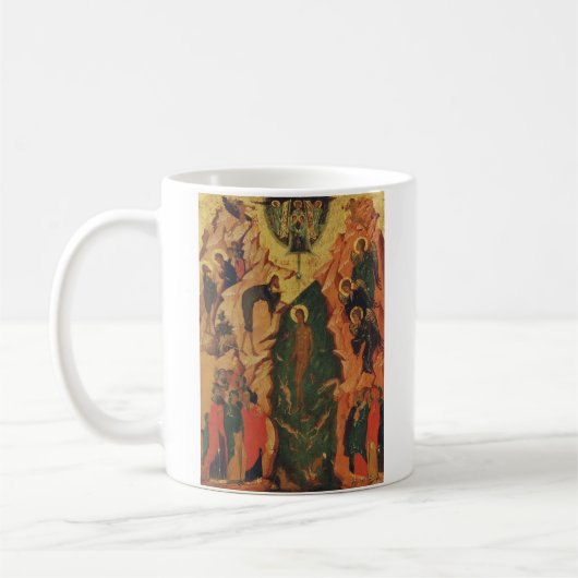 De doop van Jezus Christus Byzantijnse icoon Koffiemok (Links)