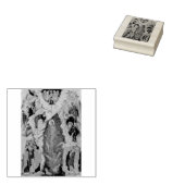 De doop van Jezus Christus Byzantijnse icoon Rubberstempel (Gestempeld)