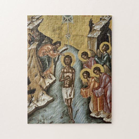 De doop van Jezus Christus Orthodox Christelijk Legpuzzel (Verticaal)