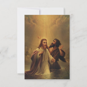 De Doop van Jezus Devotionele Heilige Kaart
