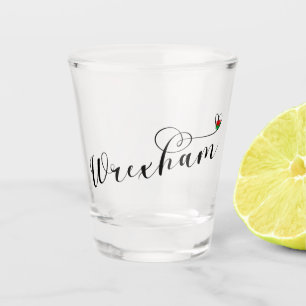De doopvont van het Manuscript van Wrexham, Welsh Shot Glas