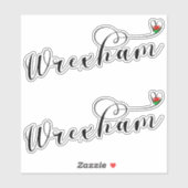 De doopvont van het Manuscript van Wrexham, Welsh Sticker (Vel)