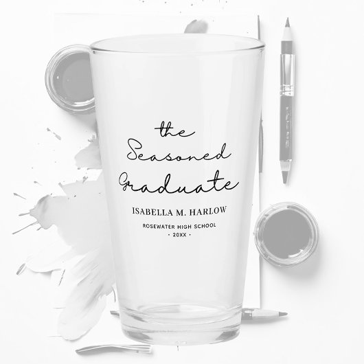 De doorgewinterde Afstuderen gepersonaliseerde Glas