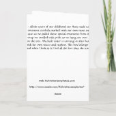 De doos Liefde Feestdagen Kaart (Achterkant)