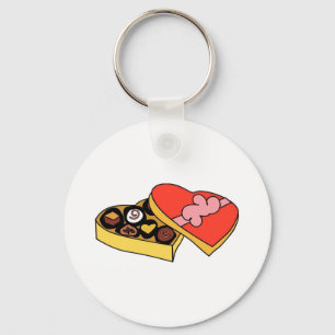 De Doos van de cartoon Chocolade Sleutelhanger
