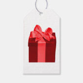 De Doos van de gift met satijnboog Cadeaulabel (Voorkant)