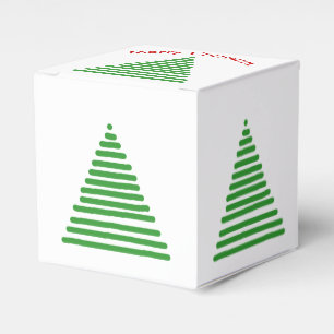 De Doos van de gunst - Gestileerde Kerstbomen Bedankdoosjes