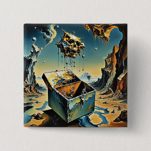 De doos van Pandora Vierkante Button 5,1 Cm