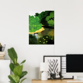 De Dordogne met Carrence Poster (Thuiskantoor)