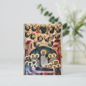De Dormition van het Theotokos-icoon Briefkaart (Staand voorkant)
