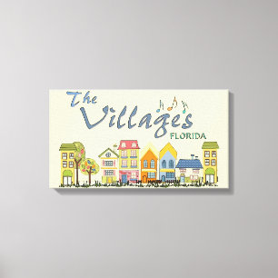 De dorpen florida-gemeenschap wandcanvas canvas afdruk