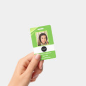 de douane groene bedrijfwerknemer Foto, Logo, Code Badge (Handheld)