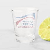 De douane voegt Uw Eigen Kandidaat voor President Shot Glas (Achterkant)