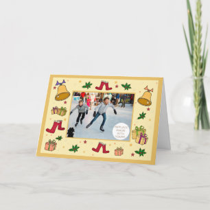 De douanekaart van Kerstmis Feestdagen Kaart