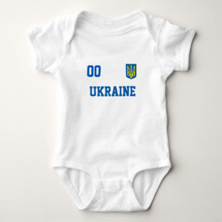 De Douanenaam&Number van Oekraïne Jersey Football Romper
