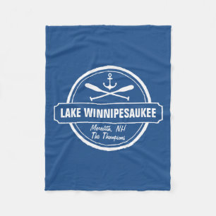 De douanestad van Winnipesaukee NH van het meer, Fleece Deken