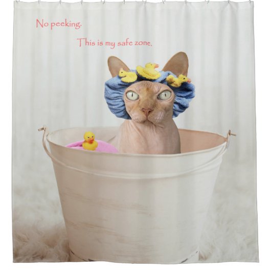 De douche is mijn veilige zone. douchegordijn (Voorkant)