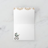 De Douche van het Vervoer van het Baby van het Bedankkaart (Binnen)