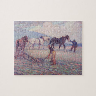 De Draai-Rijstploeg, c.1909 (olie op canvas) Legpuzzel